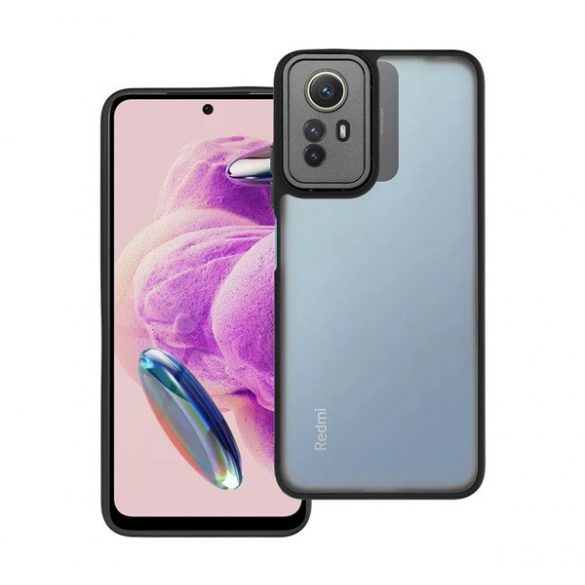 Protectie din silicon pentru telefon (rezistenta la impact, spate acrilic, protectie camera) NEGRU Xiaomi Redmi Note 12S