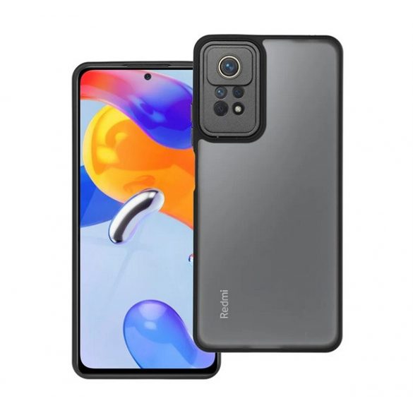 Protectie din silicon pentru telefon (rezistenta la impact, spate acrilic, protectie camera) NEGRU Xiaomi Redmi Note 11 Pro