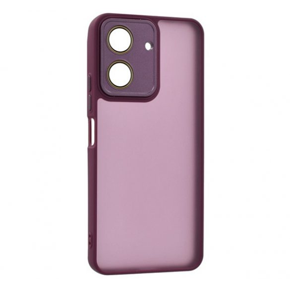 Protectie din silicon pentru telefon (rezistenta la impact, spate acrilic, protectie pentru camera) PURPLE Xiaomi Redmi 13C