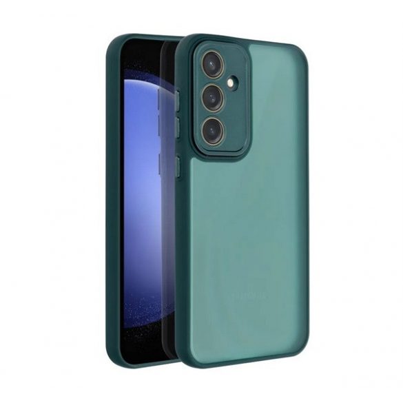 Protectie din silicon pentru telefon (rezistenta la impact, spate acrilic, protectie pentru camera) VERDE INCHIS Samsung Galaxy A15 5G (SM-A156)