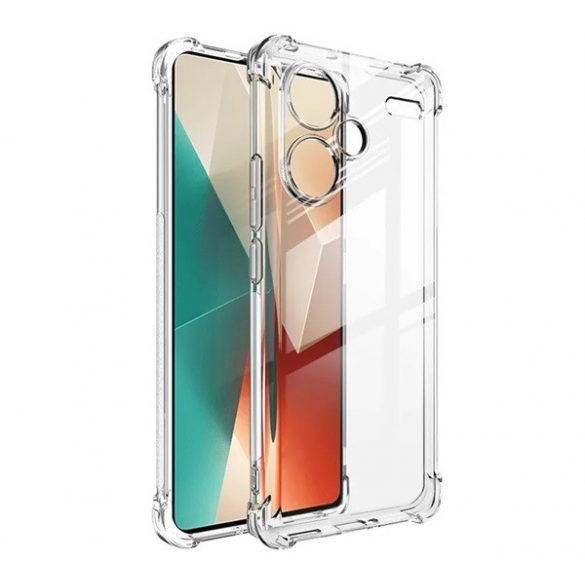 Protector de telefon din silicon (rezistenta la impact, colt cu perna de aer) TRANSPARENT Xiaomi Redmi Note 13 Pro Plus 5G