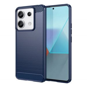 Husă silicon pentru telefon (rezistent la șocuri, bubble heel, periat, model de carbon) CUTTING BLOCK Xiaomi Redmi Note 13 Pro 5G