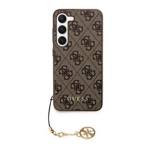 Protector de telefon din plastic GUESS 4G CHARMS (spate textil, decor telefon) MARO Samsung Galaxy S24 (SM-S921)