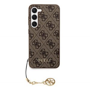 Protector de telefon din plastic GUESS 4G CHARMS (spate textil, decor telefon) MARO Samsung Galaxy S24 Plus (SM-S926)