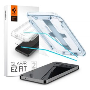 SPIGEN EZ FIT HD sticla de protectie pentru ecran 2buc (2.5D, prietenos cu carcasa, ultra-subtire, 0.2mm, 9H + cadru auxiliar) TRANSPARENT Samsung Galaxy S24 Plus (SM-S926)