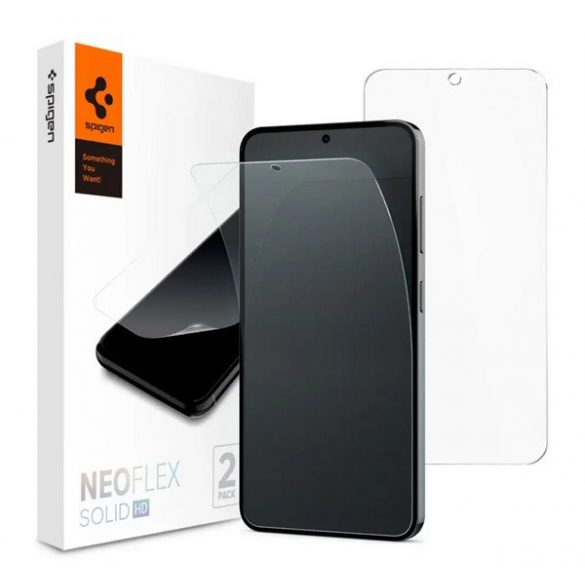 SPIGEN NEOFLEX ecran protecțieFolie 2pcs (ecran complet, husă prietenos) pentru Samsung Galaxy S24 (SM-S921)