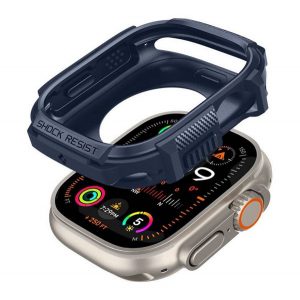 Cadru de ceas din plastic SPIGEN RUGGED ARMOR (rezistență la impact) ALBASTRU ÎNCHIS Apple Watch Ultra 2 49mm, Watch Ultra 49mm