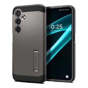 Protectie din plastic pentru telefon SPIGEN TOUGH ARMOR (cadru din silicon, rezistenta la impact, suport) DARK GREY Samsung Galaxy S24 Plus (SM-S926)