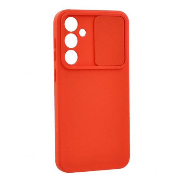 Protector de telefon din silicon (mat, interior din microfibră de pluș, protecție pentru cameră) ROȘU Samsung Galaxy S24 (SM-S921)