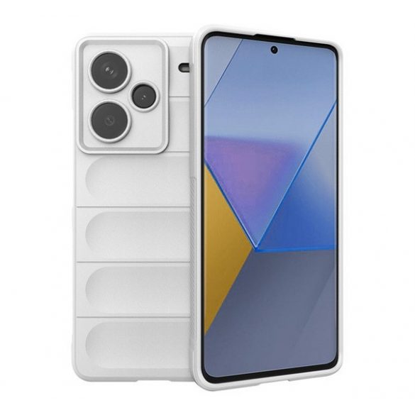 Husă silicon pentru telefon (rezistent la șocuri, protecție cameră, 3D) FEHÉR Xiaomi Redmi Note 13 Pro Plus 5G