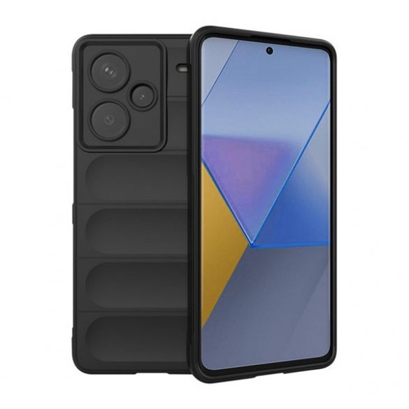 Protectie din silicon pentru telefon (rezistenta la socuri, protectie camera, 3D) NEGRU Xiaomi Redmi Note 13 Pro Plus 5G