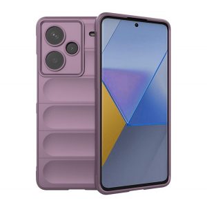 Husă silicon pentru telefon (rezistent la șocuri, protecția camerei, 3D) LILA Xiaomi Redmi Note 13 Pro Plus 5G