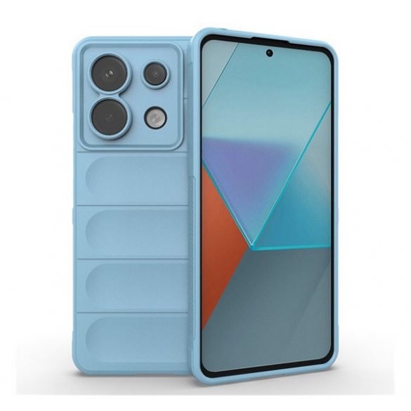 Protectie din silicon pentru telefon (rezistenta la socuri, protectie camera, 3D) ALBASTRU DESCHIS Xiaomi Redmi Note 13 Pro 5G