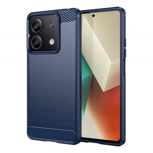 Husă silicon pentru telefon (rezistență la impact, călcâi pernă de aer, periat, model de carbon) CUTTING BLOCK Xiaomi Redmi Note 13 5G