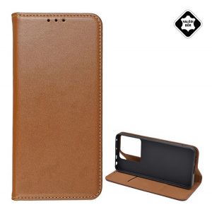 Husă stativă, piele naturală (FLIP, deschidere laterală, desktop) BARNA Xiaomi Redmi Note 13 Pro 5G