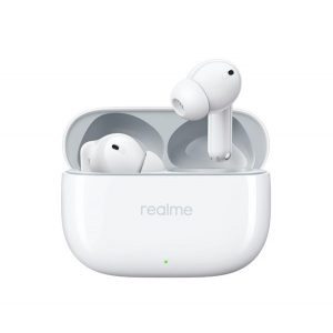 Căști bluetooth REALME BUDS T300 STEREO (v5.3, TWS, microfon, filtru activ de zgomot, IP55 + carcasă de încărcare) ALBE