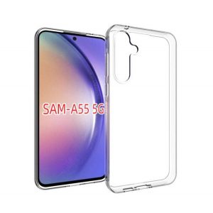 Protectie din silicon pentru telefon (ultra-subtire) TRANSPARENT Samsung Galaxy A55 5G (SM-A556)