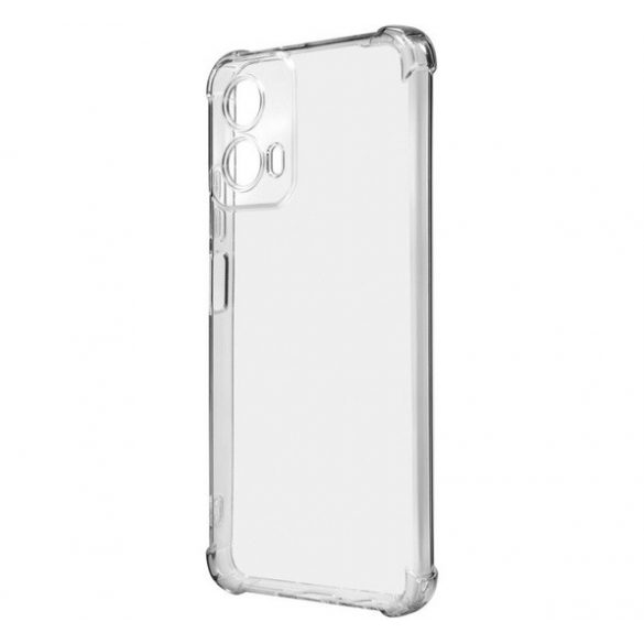 Protectie din silicon pentru telefon (rezistenta la impact, colt cu perna de aer) TRANSPARENT Motorola Moto G34 5G (XT-2363)