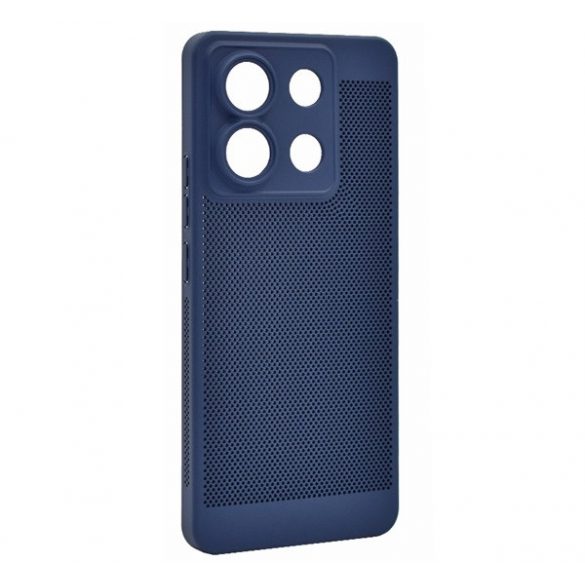 Protectie din plastic pentru telefon (respirabila, perforata, protectie camera) ALBASTRU INCHIS Xiaomi Redmi Note 13 Pro 5G