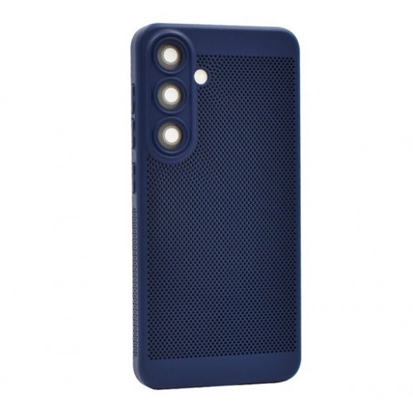 Protector din plastic pentru telefon (respirabil, perforat, protector pentru cameră) ALBASTRU ÎNCHIS Samsung Galaxy A55 5G (SM-A556)