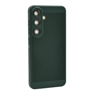 Protector din plastic pentru telefon (respirabil, perforat, protector pentru cameră) VERDE ÎNCHIS Samsung Galaxy A55 5G (SM-A556)