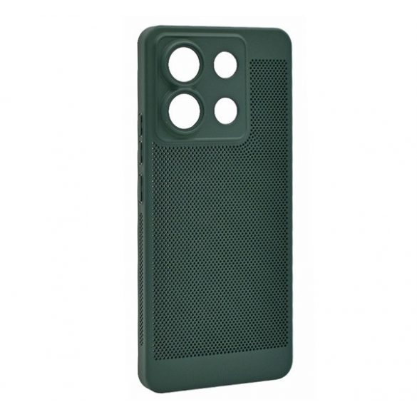 Protector din plastic pentru telefon (respirabil, perforat, protector pentru camera) VERDE ÎNCHIS Xiaomi Redmi Note 13 4G