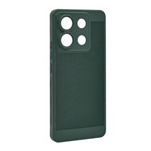 Protector din plastic pentru telefon (respirabil, perforat, protector pentru camera) VERDE ÎNCHIS Xiaomi Redmi Note 13 Pro 5G