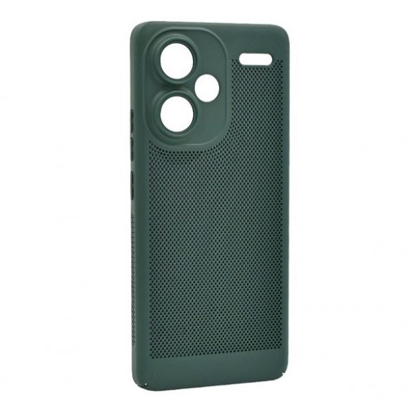 Protector din plastic pentru telefon (respirabil, perforat, protector pentru camera) VERDE ÎNCHIS Xiaomi Redmi Note 13 Pro Plus 5G