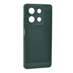 Protector din plastic pentru telefon (respirabil, perforat, protector pentru camera) VERDE ÎNCHIS Xiaomi Redmi Note 13 5G