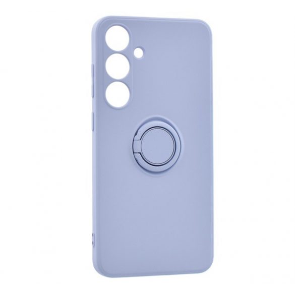 Protector din silicon pentru telefon (inel de fixare, interior din microfibră de pluș, magnetic, protecție pentru cameră) PURPLE Samsung Galaxy A35 5G (SM-A356)