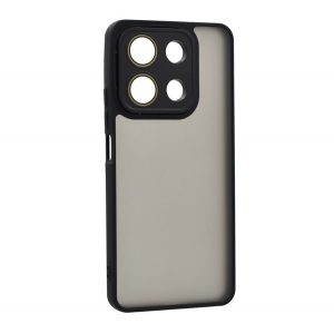 Protectie din silicon pentru telefon (rezistenta la impact, spate acrilic, protectie camera) NEGRU Xiaomi Redmi Note 13 4G