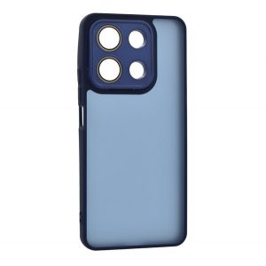 Protectie din silicon pentru telefon (rezistenta la impact, spate acrilic, protectie camera) ALBASTRU INCHIS Xiaomi Redmi Note 13 4G