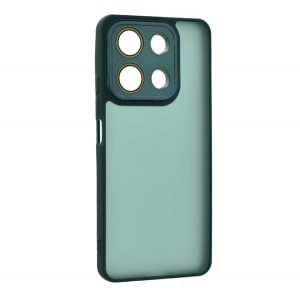 Protectie din silicon pentru telefon (rezistenta la impact, spate acrilic, protectie camera) VERDE INCHIS Xiaomi Redmi Note 13 4G