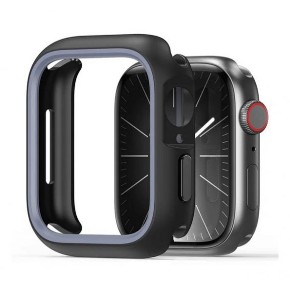 Cadru de ceas din plastic DUX DUCIS BAMO (rezistență la impact) DARK GREY Apple Watch Series 9 41mm, Watch Series 8 41mm, Watch Series 7 41mm