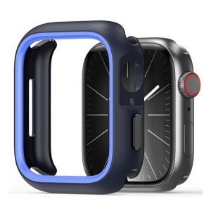 Cadru de ceas din plastic DUX DUCIS BAMO (rezistență la impact) ALBASTRU ÎNCHIS Apple Watch Series 9 41mm, Watch Series 8 41mm, Watch Series 7 41mm