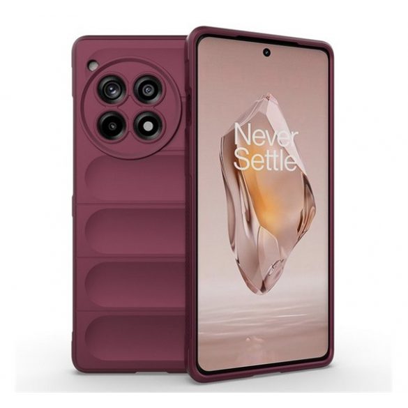 Protectie din silicon pentru telefon (rezistenta la socuri, protectie camera, 3D) BURGUNDY OnePlus 12R 5g