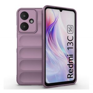 Husă silicon pentru telefon (rezistent la șocuri, protecție a camerei, 3D) LILA Xiaomi Redmi 13C