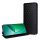 Carcasa in picioare, efect piele (FLIP, deschidere laterala, suport desktop, romb 3D complet, premium) NEGRU Honor Magic6 Lite 5G