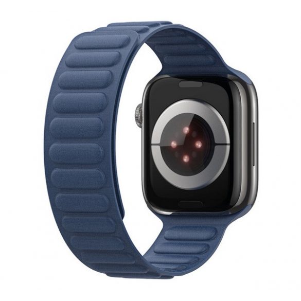 Curea de schimb DUX DUCIS BL (dimensiune personalizată, mică, textilă, magnetică, 3D) ALBASTRU ÎNCHIS Apple Watch Series 9 41mm,Watch Series 8 41mm,Watch Series 7 41mm