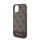 Protectie de telefon din plastic GUESS 4G STRIPE (spate textil, MagSafe) MARO Apple iPhone 15