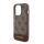 Protectie de telefon din plastic GUESS 4G STRIPE (spate textil, MagSafe) MARO Apple iPhone 15 Pro Max