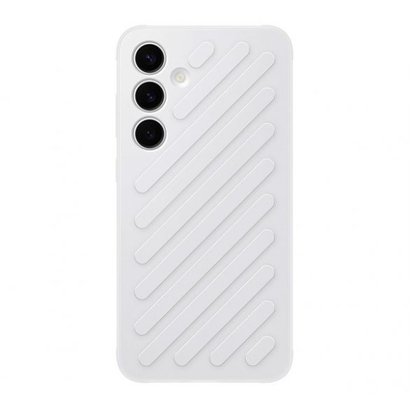 Proiectat pentru protectia telefonului din plastic SAMSUNG (rezistenta la impact, cu dungi, model convex) ALB Samsung Galaxy S24 (SM-S921)