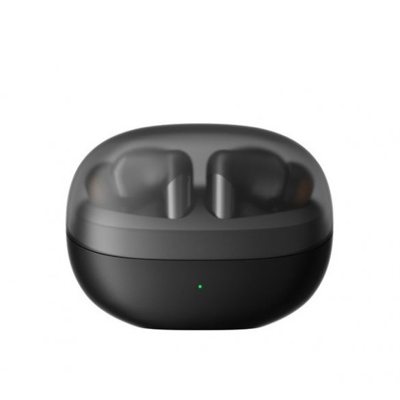 Căști bluetooth JOYROOM JBUDS STEREO (v5.3, TWS, microfon, filtru de zgomot, IPX4, rezistență la cădere + carcasă de încărcare) NEGRU