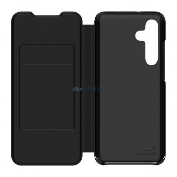 Conceput pentru SAMSUNG Case Stand (activ FLIP, deschidere laterală, buzunar card) BLACK Samsung Galaxy A55 5G (SM-A556)