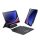 Husa DUX DUCIS in picioare, efect piele (FLIP, tastatura magnetica bluetooth, suport desktop, QWERTY, engleza) NEGRU Samsung Galaxy Tab S9 LTE ​​​​(SM-X716), Galaxy Tab S9 WIFI (SM-X710)