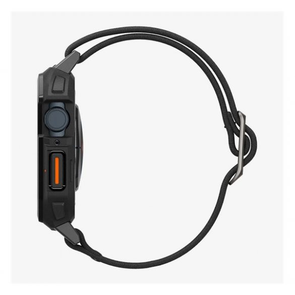 Curea de rezervă SPIGEN LITE FIT PRO (dimensiune personalizată, material textil, rezistență la șoc + cadru din silicon) NEGRU Apple Watch Series 9 45mm, Watch Series 8 45mm, Watch Series 7 45mm