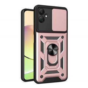 Protector de telefon din plastic Defender (rezistenta la impact, interior din silicon, inel de retinere, protectie pentru camera) ROSE GOLD Samsung Galaxy A05 (SM-A055F)