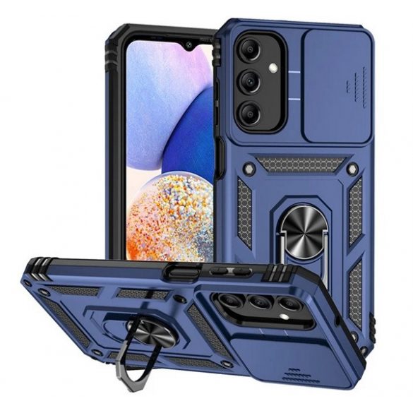 Defender protecțiede plastic pentru telefon (rezistent la șocuri, silicon interior, inel de reținere, protecțiede cameră) BLOC DE TĂIERE Samsung Galaxy A15 5G (SM-A156), Galaxy A15 (SM-A155)