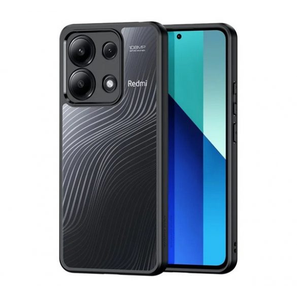 Protector telefon DUX DUCIS AIMO din plastic (rezistenta la impact, cadru silicon, protectie camera, mat, val) NEGRU Xiaomi Redmi Note 13 4G