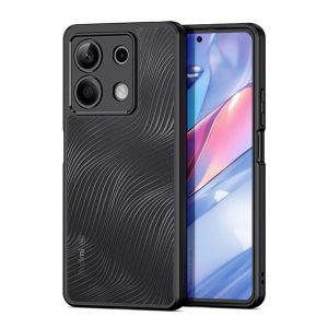 Protector telefon DUX DUCIS AIMO din plastic (rezistenta la impact, cadru silicon, protectie camera, mat, val) NEGRU Xiaomi Redmi Note 13 5G